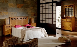 Muebles de pino. Dormitorio Colección Bali